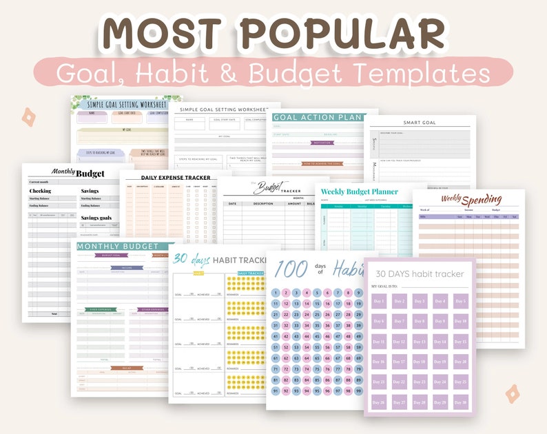 2024 2025 Digital & Printable Planner Templates: Daily, Weekly, Calendars, Budget, Meal, To-do, etc., for iPad GoodNotes, reMarkable ... image 6