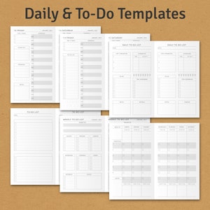 TN Regular Inserts Collection, 150+ Printable Planner Templates Set ...