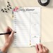 Daily Hourly Planner Template With Flowers, Undated Planner, Agenda ...