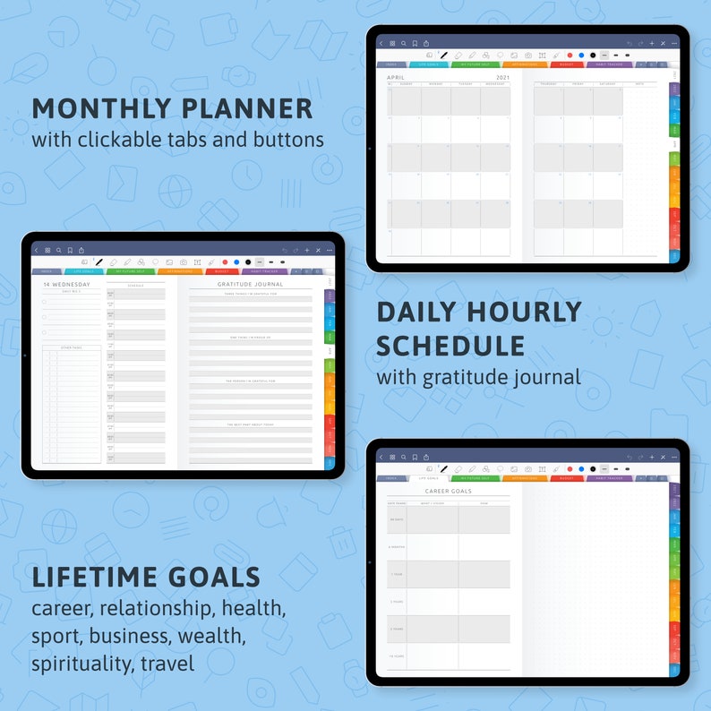 2022 Life Planner Digital for Goodnotes / Notability Ipad / Etsy