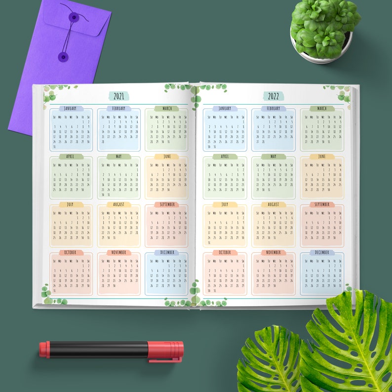 2022 Daily Planner Dated Custom Gift Personalized Hardcover Etsy