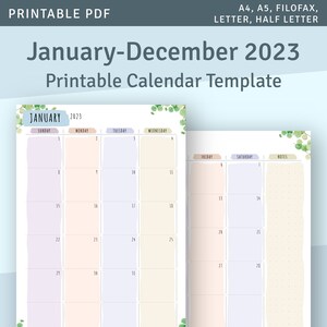 2024 2025 Monthly Calendar Printable Template, Download 2024 Calendar ...