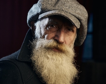 Oversized newsboy tweed cap men,super big volume Gavroche hat,black and white tweed cap,tweed cap men,'Johnny Depps' cap,Peaky blinders hats