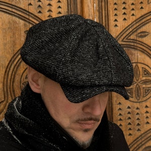 Peaky blinders hat, newsboy cap, flat cap, peaky blinders cap,tweed hat, newsboy cap man, newsboy hat, tweed cap,ireland flat cap,8panel hat image 1