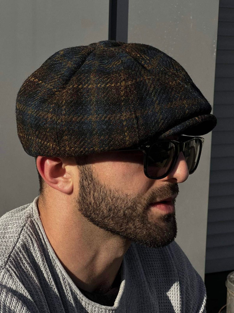 Newsboy-Mütze Aus PU-Leder – Stylische Baskenmütze Für Damen Mit 8-Panel-Design