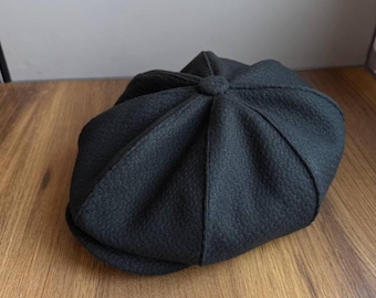 Dark khaki wool newsboy cap,applejack hat,khaki 8 panel cap for men,wool old-fashioned hats,british newsboy cap,mens autumn-winter wool cap