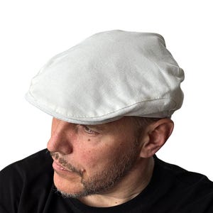 Weisse Leinen Schiebermütze, Leinen Bäcker, Leinen Leinen Mütze, Leinen Leinen Mütze, Leinen Leinen Mütze, Leinen Leinen Mütze, Leinen Leinen Mütze