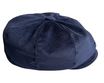 Micro velours bleu, chapeau Peaky oeillères, casquette gavroche femme, chapeau de printemps, chapeau de voyou, casquette shelby, chapeau Gavroche, cadeau pour femme, chapeaux pour hommes