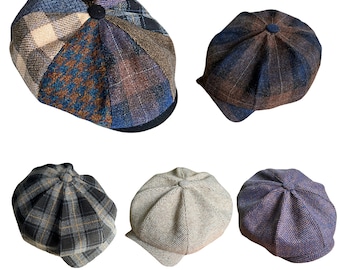Mütze aus Wolle und Tweed, Peaky Blinders-Mütze, Unisex-Newsboy-Mütze, Hooligan-Mütze, Retro-Fahrermütze, Gavroche, Baker-Boy-Mütze, Peaky-Kopfbedeckung, 1930er-Jahre-Mütze für Männer