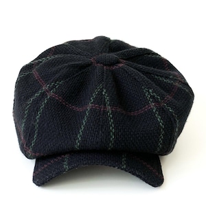 Cappello di lana blu scuro, cappello da strillone da uomo, cappello vecchio stile di lana, cappello Peaky Blinders, berretto Shelby, cappello da tassista di lana, berretto blu Applejack, cappello di lana Gavroche