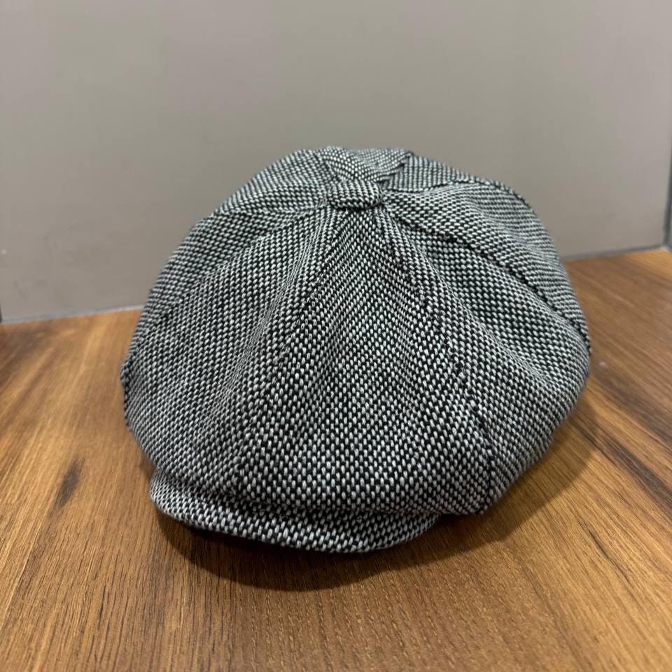 White-black Tweed Cap,tweed Newsboy Cap Man,white-black  display picture 3