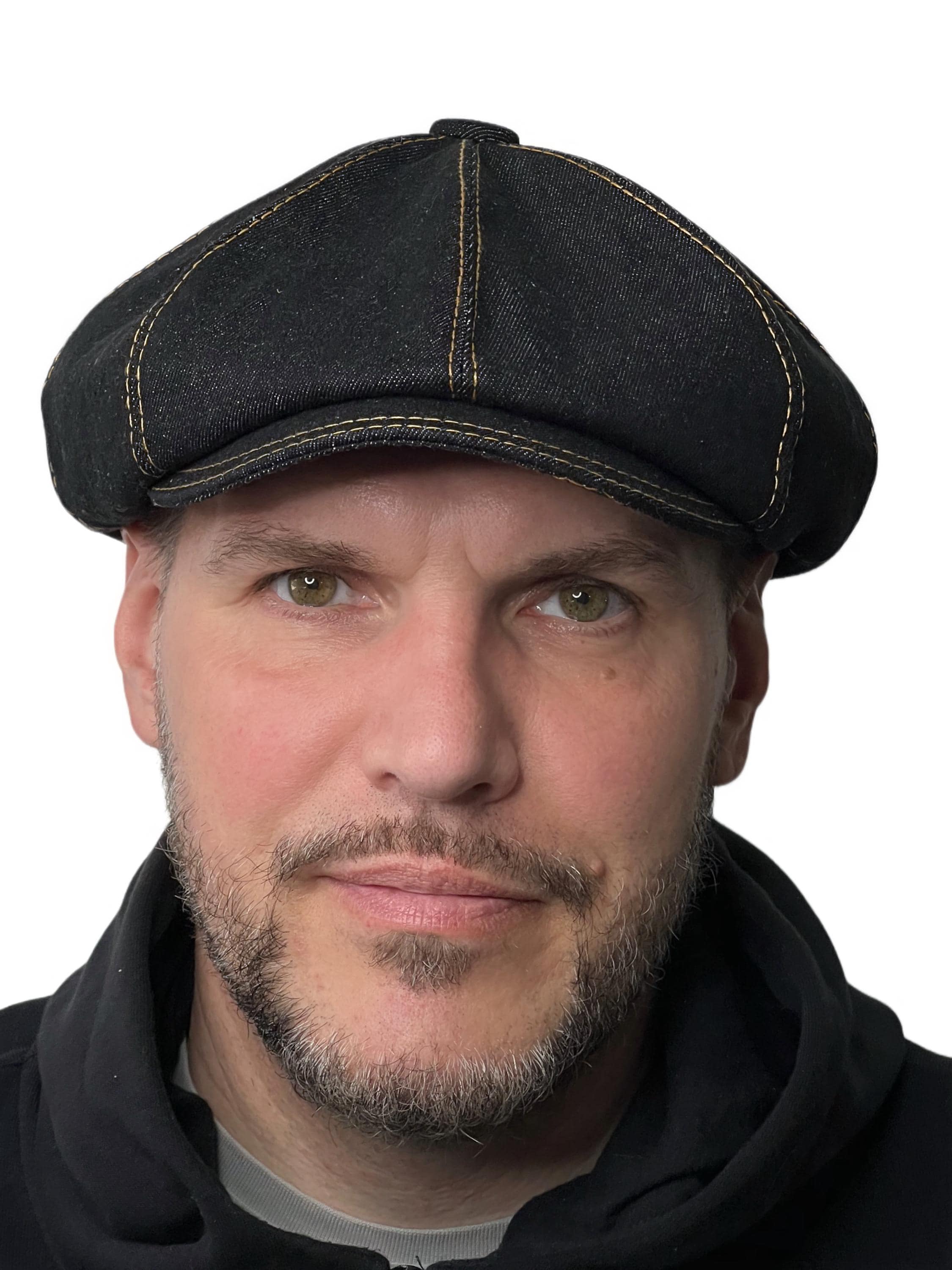 Black Denim Cap,8-panels Cap Without Volume on Wedges,black Denim Applejack Cap,jeans Driving Cap,peaky Hats,black Newsboy Hat,gift for Men - Etsy Black Denim Cap,8-panels Cap Without Volume on Wedges,black Denim Applejack Cap,jeans Driving Cap,peaky Hats,black Newsboy Hat,gift for Men - Etsy