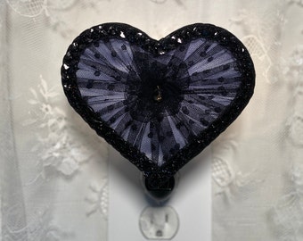 Heart Shaped Victorian Nightlight, Guest Room or Hallway Light, One of a Kind