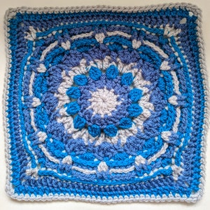 The Hope Mandala Square Crochet Pattern - UK Terms