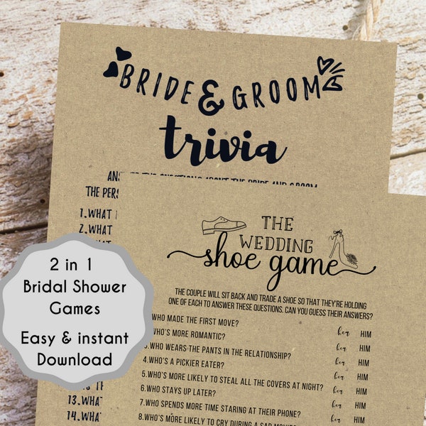 Wedding Trivia Pdf Etsy