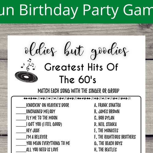 Printable 60th Birthday Party Games Born in 1963 Instant - Etsy
