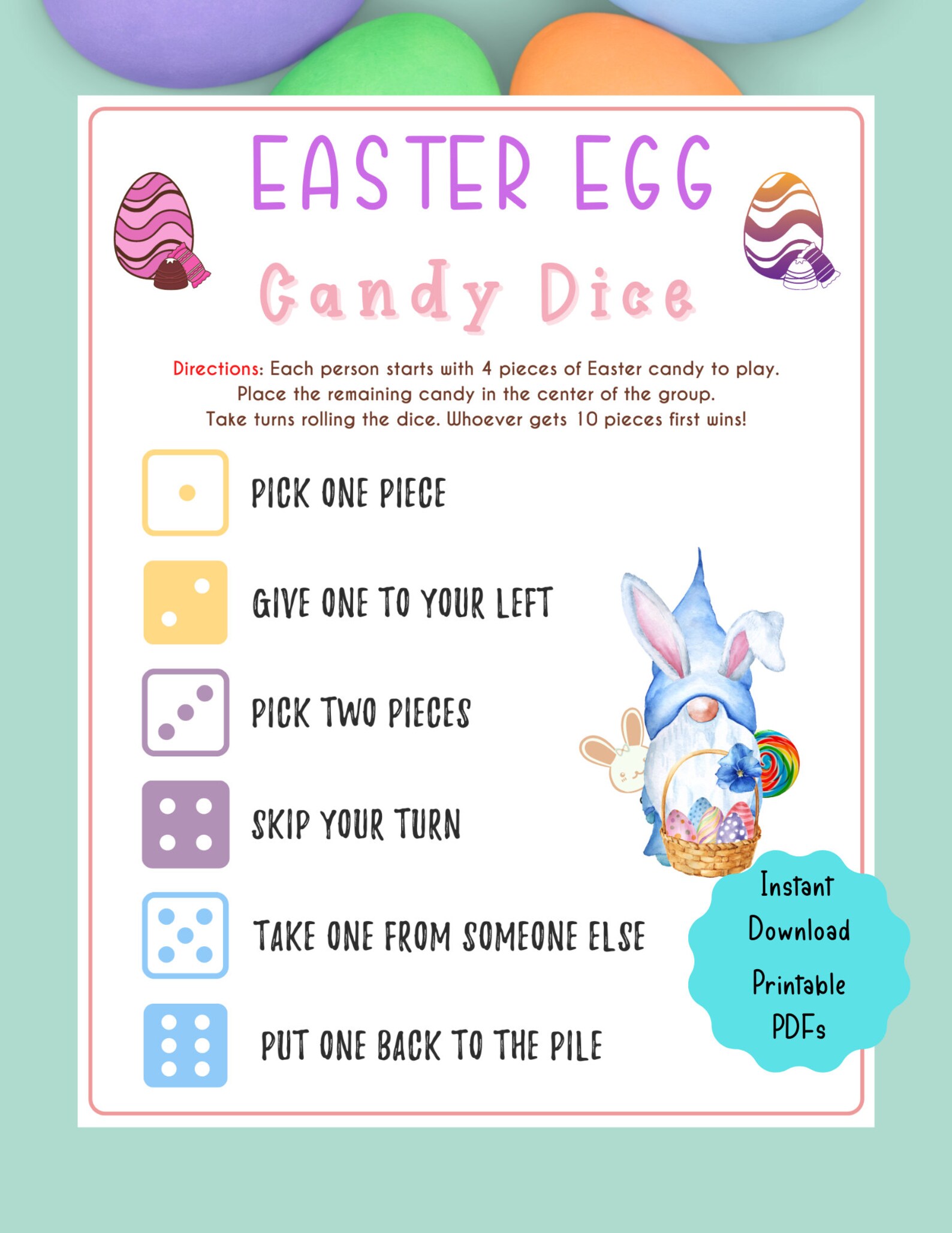 10 Easter Printable Game Bundle for Kids Fun Easter Party | Etsy