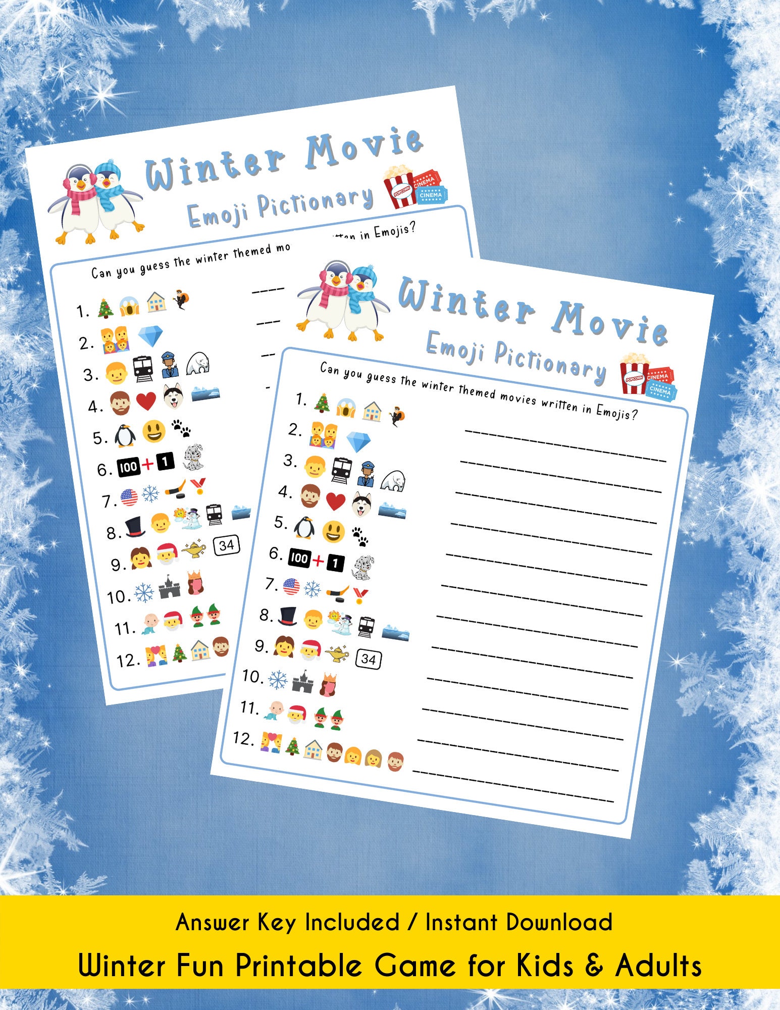 Bubblegum Stuff - Gioco Da Tavolo 'Indovina L'Emoticon' Edizione Natale, 56 Carte, Gioco Di Carte Per Famiglie, Adulti E Bambini, Con Emoji Di Film E Tradizioni Natalizie
