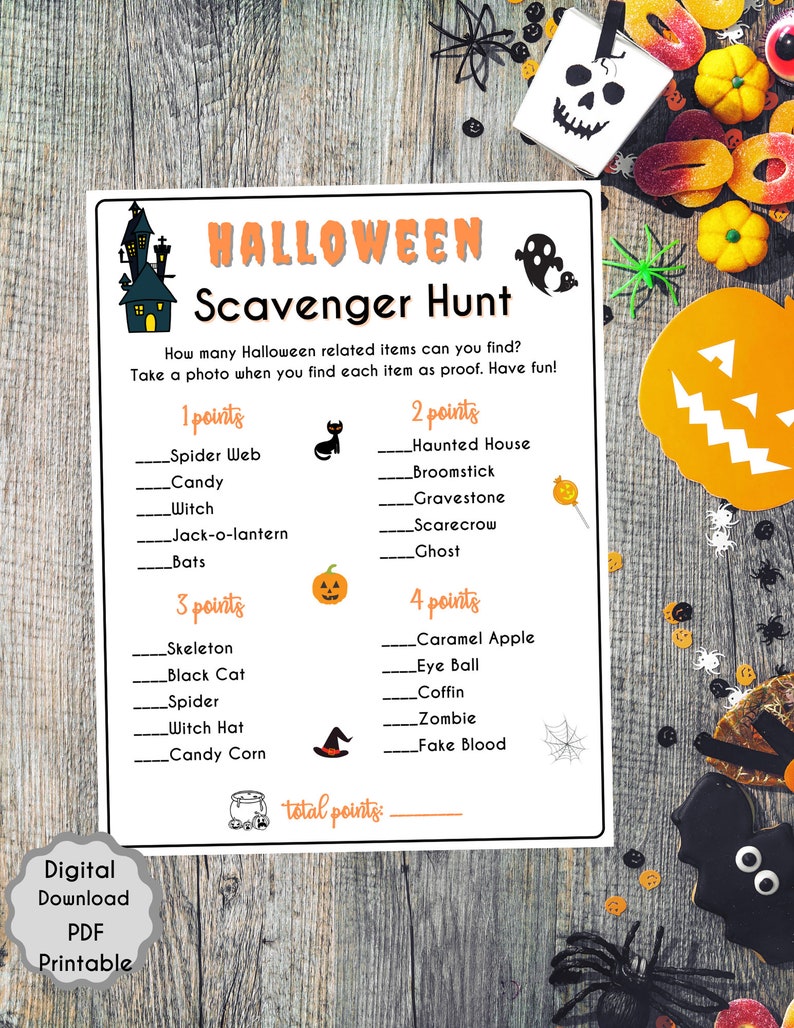 8 Halloween Games Bundle Fun Halloween Games Printable Etsy