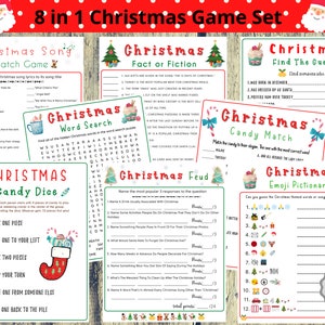 Printable Christmas Game Bundle, Christmas Party Games, Christmas Games Printable, Christmas Family Games, Christmas Trivia, Holiday games