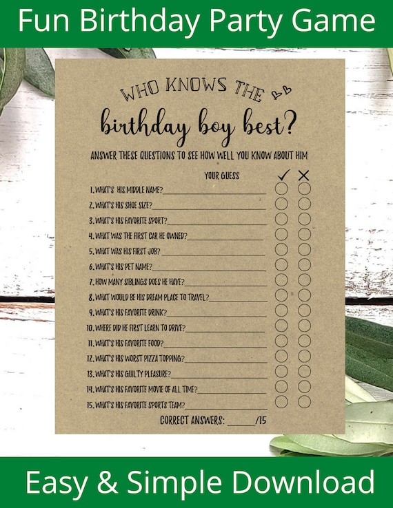 40th Party Quiz Game | Un'attività divertente e divertente per feste | Ottima idea rompighiaccio o riempitivo di tempo per fornire intrattenimento rapido