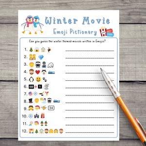 5 Winter Printable Game Bundle | Holiday Party Game | Winter Activity for Kid &amp; Adult | Winter ...