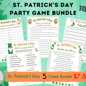 Fun St. Patrick's Day Feud Printable Game St. Patrick's Day Game for Kids & Adult St. Paddy's Party Game St. Patty's Classroom Game image 7