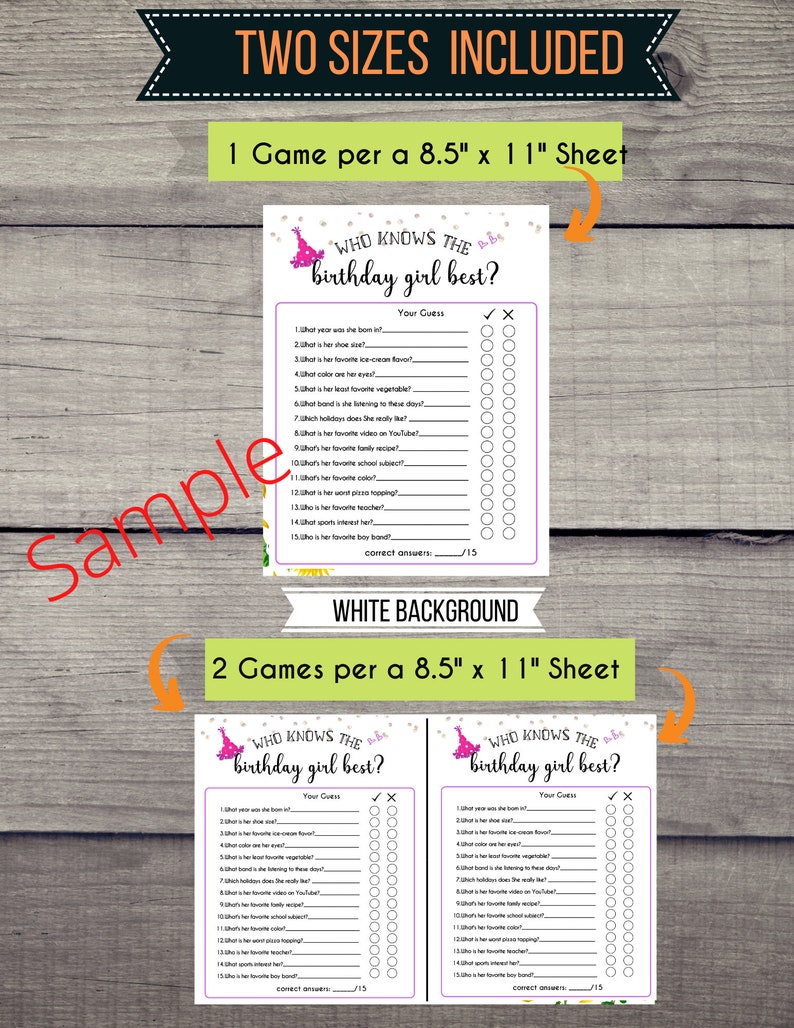 Fun Teen Girls Birthday Game Bundle Slumber Party Games Etsy