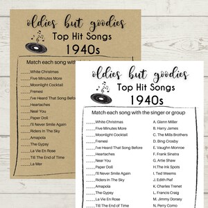 1940 84th Birthday Games Bundle Printable 1940 Game 84th Party ...