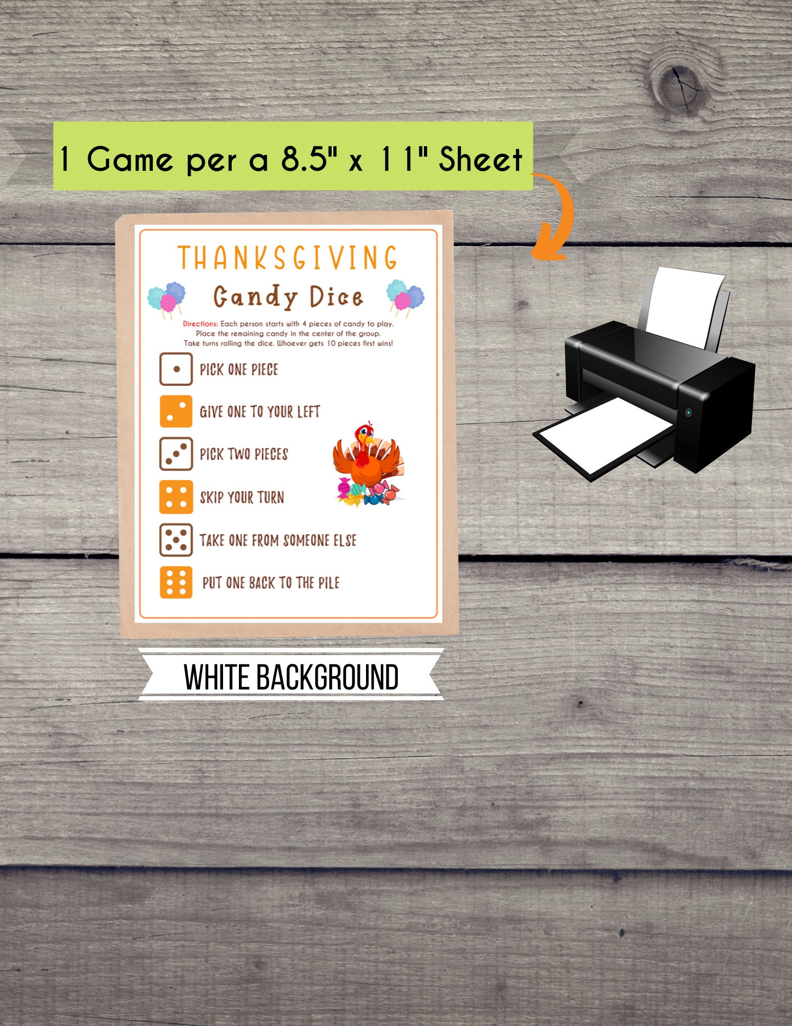 Thanksgiving Game Printable Thanksgiving Friendsgiving Game ...