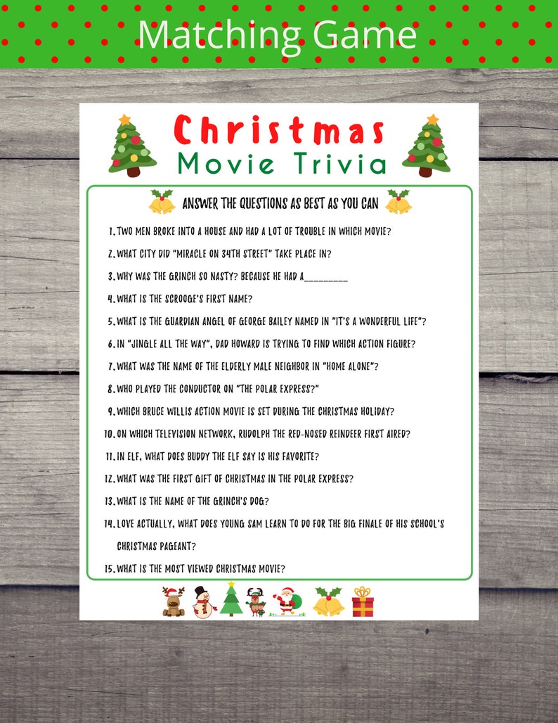 Would You Rather Game Christmas Party Games Christmas | Etsy