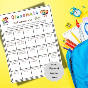 Back to School Spiele Bundle: 11 Druckbare Eisbrecher (PDF Download) Bild 2