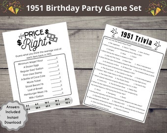 1951 Trivia Etsy