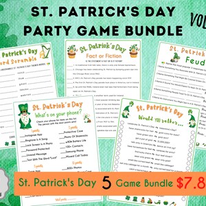 St. Patrick's Day Trivia Game St. Patrick's Day Game for Kids & Adults St. Patrick's Fun Party Game St. Patrick's Classroom Activity image 8