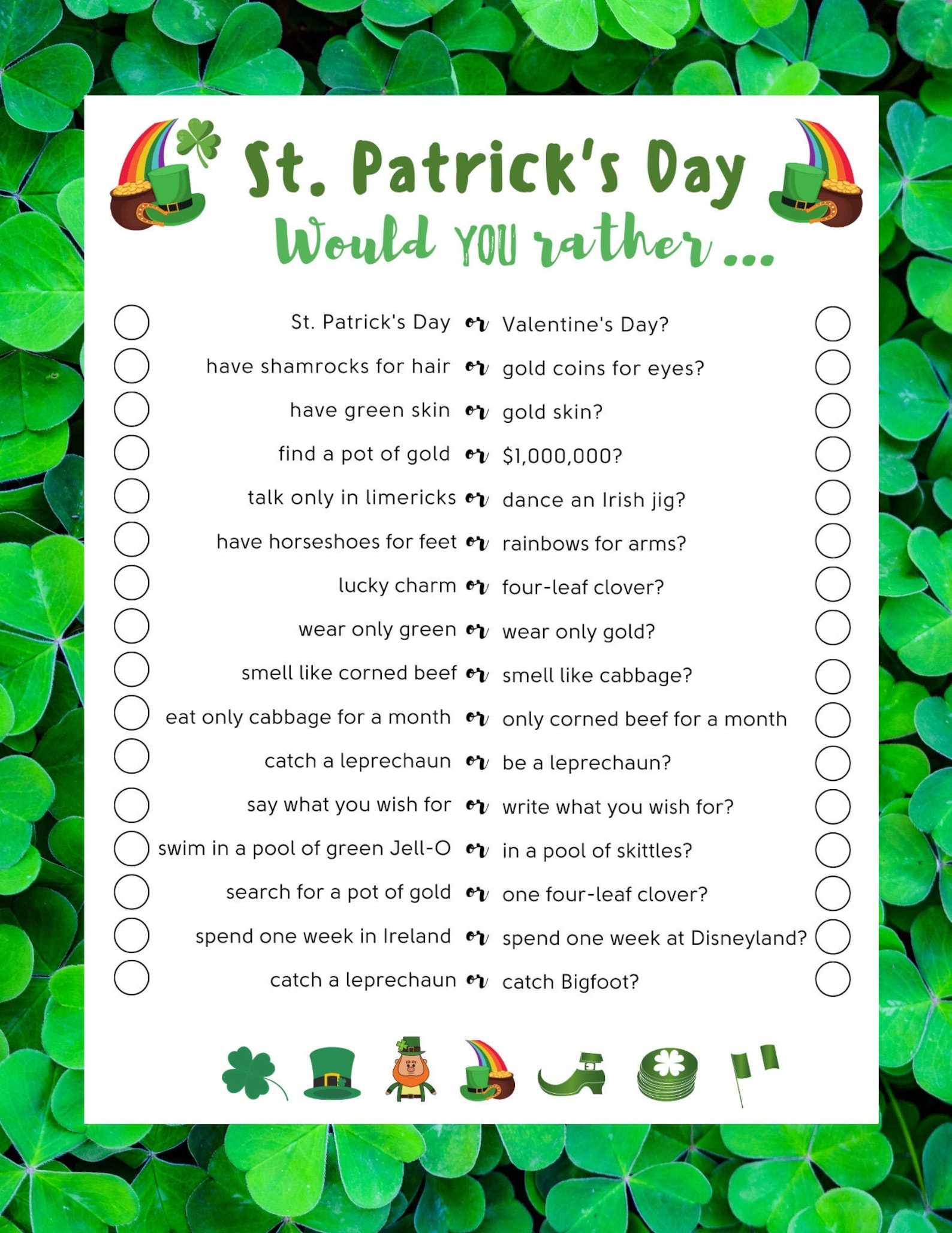 saint patricks day questions