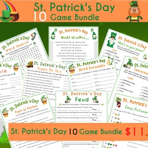 St. Patrick's Day Trivia Game St. Patrick's Day Game for Kids & Adults St. Patrick's Fun Party Game St. Patrick's Classroom Activity image 9