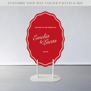 Custom Welcome Wedding Sign | Personalised Signage | Foamex Printed Sign | Any Colour | Luxury Wedding Decor