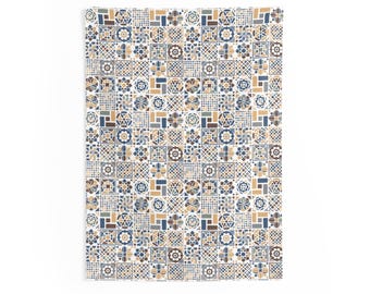 Bohemian Geometric Wall Tapestry, Ethnic Room Decor