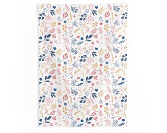 Floral Wall Tapestry, Boho Chic Home Decor