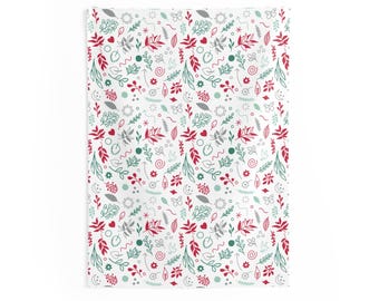Floral Holiday Tapestry – Winter Botanical Wall Hanging