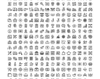 750+ Line & Filled Shape Icons