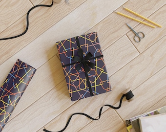Geometric Gift Wrapping Paper: Modern Colorful Design