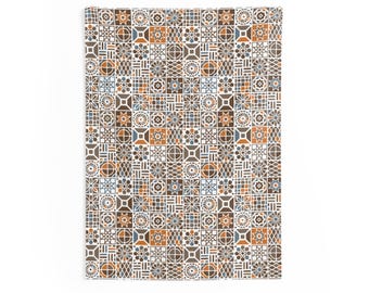 Boho Geometric Wall Tapestry, Cozy Room Decor