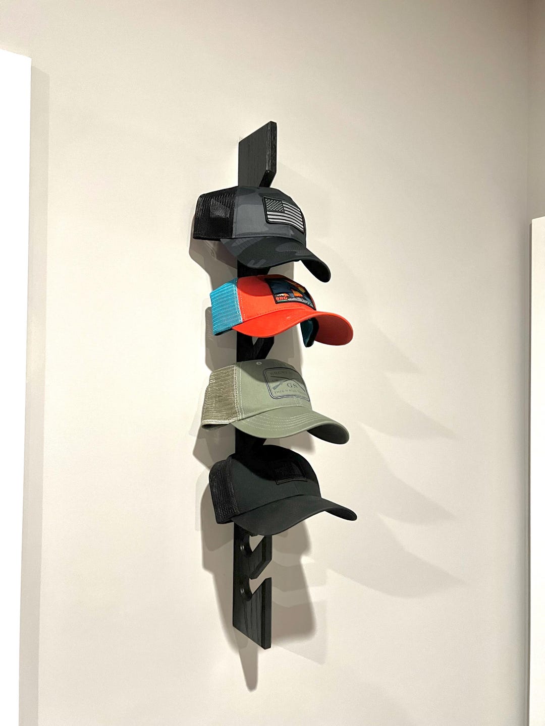 Ball Hat Rack 10 Hat Cap Rack / Hat Holder / Baseball Cap Rack / Ball Cap Rack / Hat ...