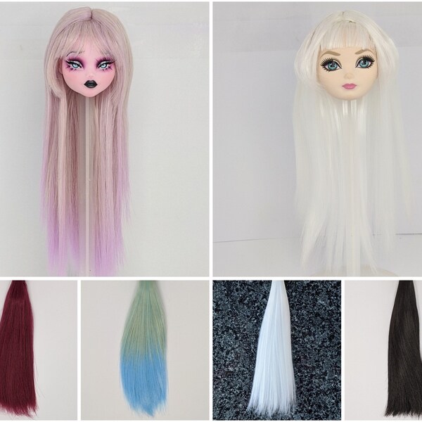 PERRUQUE DE POUPEE - Plusieurs tailles et couleurs - Style FnFdollstudio