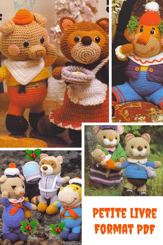 Amigurumi small book Patron amigurumis scene | Etsy