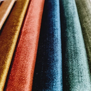 Tessuto di velluto di seta di lusso, 32 colori, tagliato su misura, tessuto tagliato su misura, tessuto per tappezzeria largo 140 cm-55 pollici