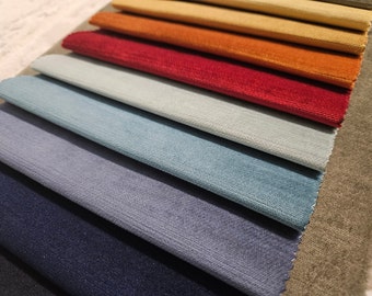Luxury Matte velvet fabric, 32 colors, Furniture Covering Velvet, Soft Solid Upholstery Velvet by Yards, Home Decor Fabric