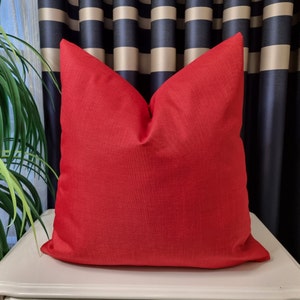 Rotes Kissen, rotes Leinenkissen, Weihnachtsgeschenk, großer Rabatt, hochwertiger Stoff, Sofakissen, Bettkissen,dekorativ