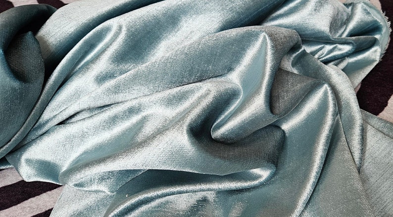 Turquoise Solid Micro Velvet Fabric FAB258
